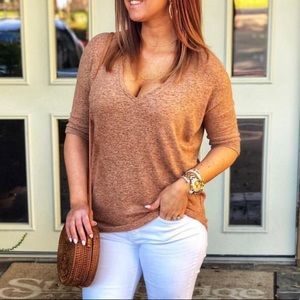 Express soft 3/4 sleeve top